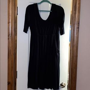 Pink blush cotton dress, maternity size large